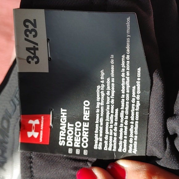 Under Armor straight leg black pants 34/32 NWT - Picture 5 of 9